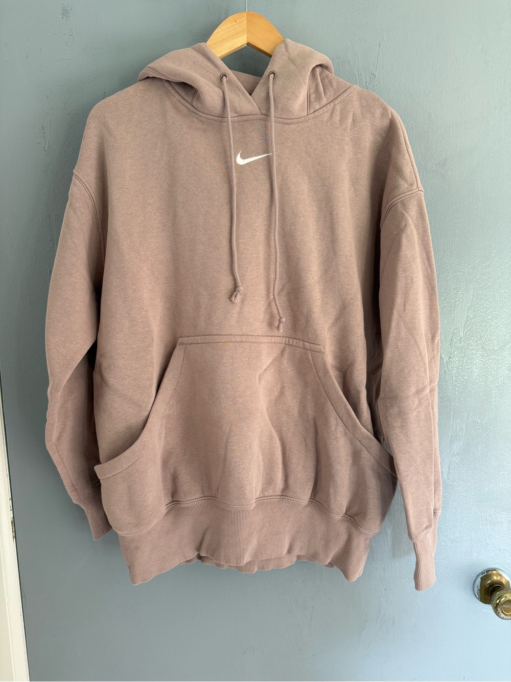Nike Women Phoenix Fleece Oversized Pullover Hoodie Sweatshirt
